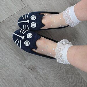 Marc by Marc Jacobs | dopamine cat navy blue suede balletcore flat shoes WMS 6.5